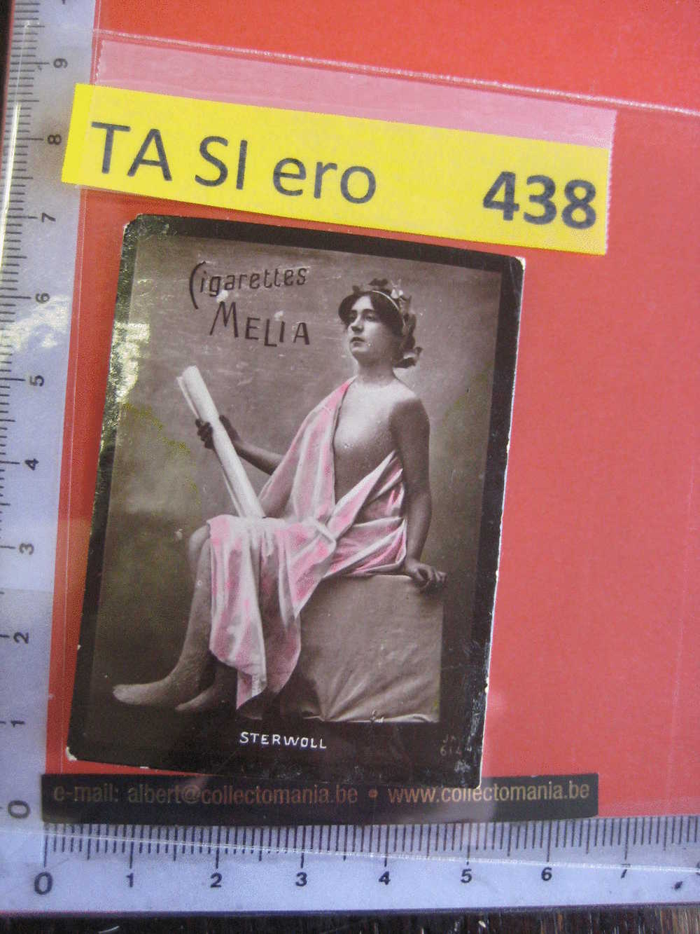 STERWOLL -     MELIA -  Erotic EROTIQUE Carte REAL PHOTO  Tobacco Card  ALGER Risqué Nue Naked - Other Brands