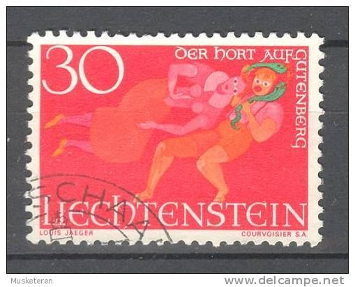 Liechtenstein 1967 Mi. 476   30 (Rp) Sagen Märchen Tales "Der Hort Auf Gutenberg" - Gebruikt