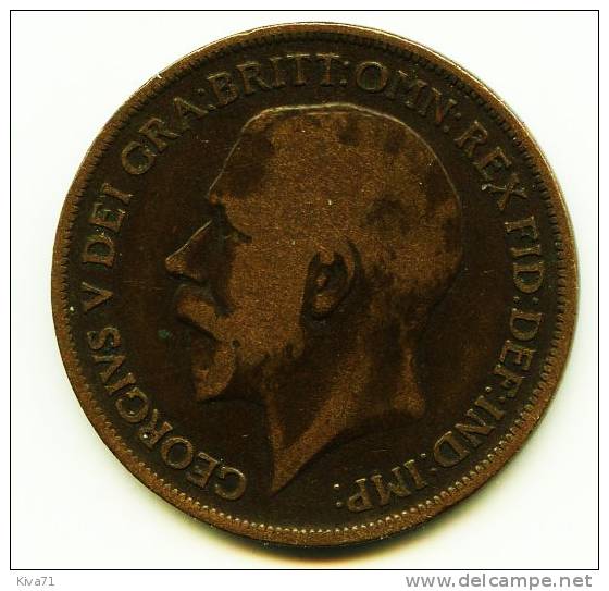 1 Penny "Grande-Bretagne" 1917 - D. 1 Penny