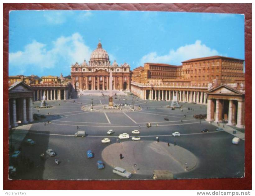 Roma - Piazza E Basilica Di S. Pietro / Auto - San Pietro