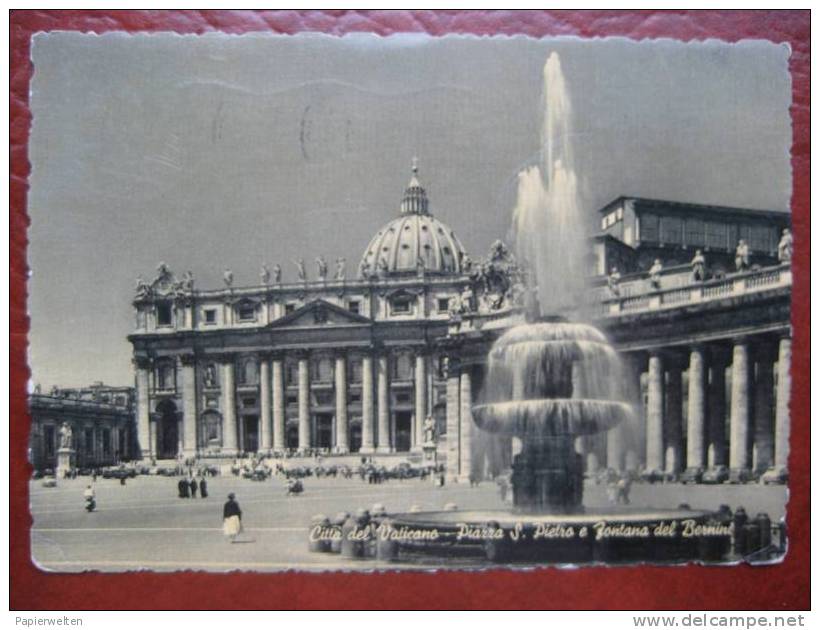 Roma - Citta Del Vaticano: Piazza S. Pietro E Fontana Del Bernini - San Pietro