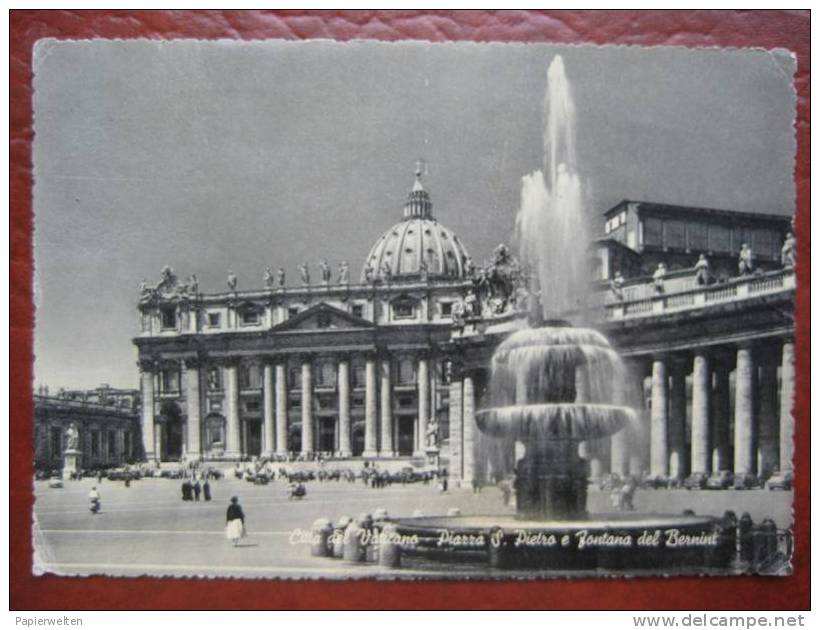 Roma - Citta Del Vaticano: Piazza S. Pietro E Fontana Del Bernini - San Pietro