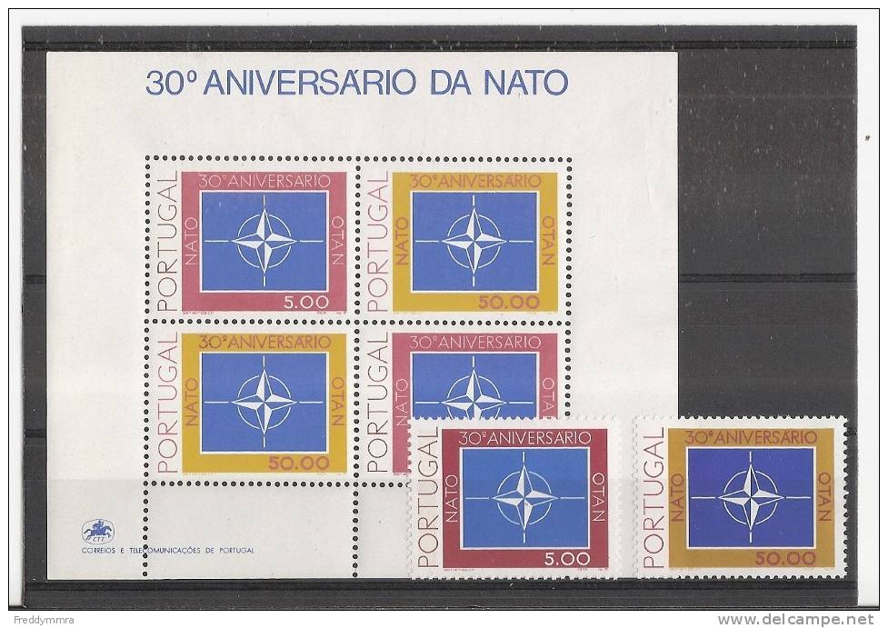 Portugal: 1419/ 1420 + BF 26 ** - OTAN