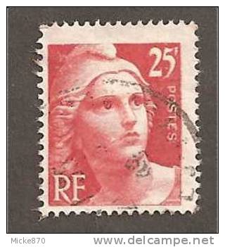 France N°729 Oblitéré Marianne De Gandon - 1945-54 Marianna Di Gandon