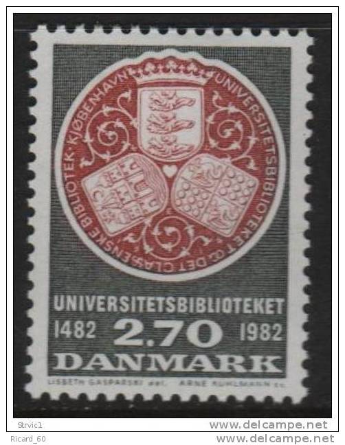 Timbre(s) Neuf(s)**, Danemark, N° 769 Y Et T,bibliothèque De L'université  De Copenhague, Sceau..., 1982 - Unused Stamps