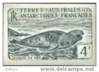 FRENCH SOUTHERN & ANTARTIC TERRITORIE TAAF 1960, Seal Lion 4F,Proof /prueba, Druckprobe,  Prova, Proeven - Non Dentelés, épreuves & Variétés