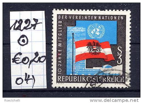 25.10.1965 -  SM  "10 Jahre Mitglied B. D. Vereinten Nationen (UNO)" -  O  Gestempelt  -  Siehe Scan (1227o 01-08) - Gebraucht