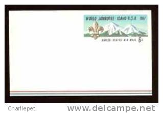 US Scott #UXC7 Airmail Mint Postal Stationery Card Boy Scouts BSA Jamboree 1967 - 1961-80