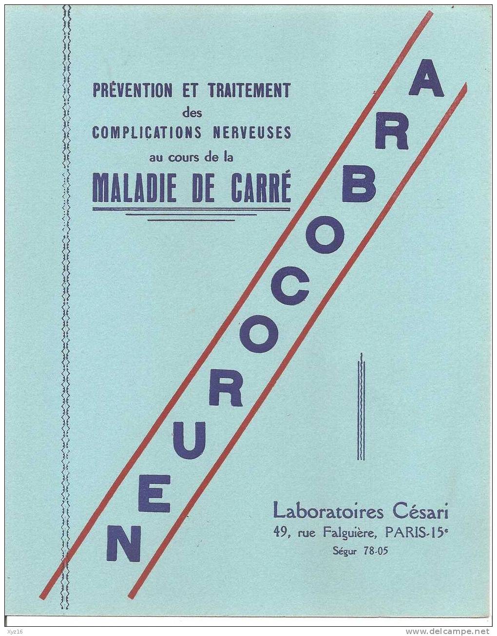 NEUROCOBRA Laboratoires Césari PARIS - Produits Pharmaceutiques