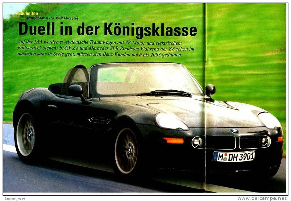 Auto  Zeitung  12/1999  Mit :  Premiere : BMW Z8 Und Mercedes SLR  -  8 Raumfahrzeuge - Auto & Verkehr