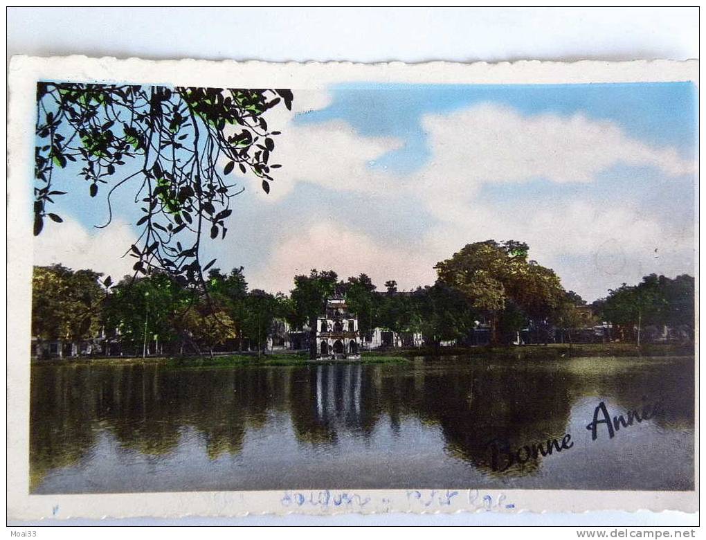 Carte Postale  Ancienne : HANOI : Le Petit Lac Avec " Bonne Année " - Viêt-Nam