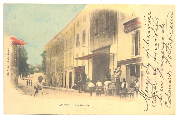 13 // LAMBESC - Grande Rue, Colorisée, ANIMEE, Astier édit ** - Lambesc