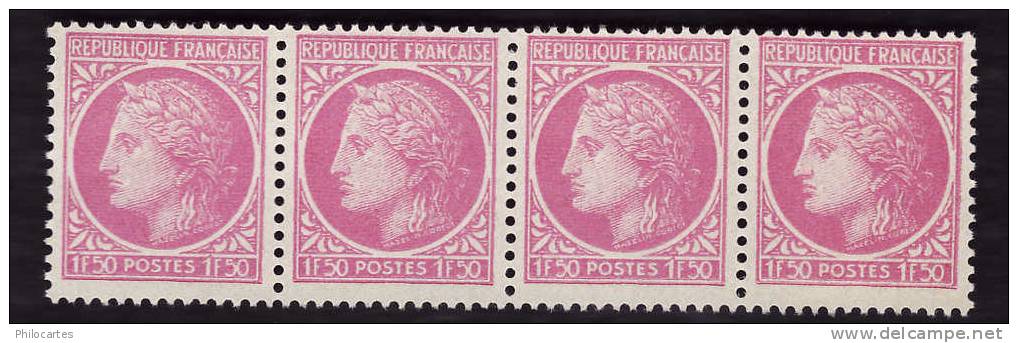 FRANCE  1945  -   Y&T  679  -  Cérès De Mazelin 1F50 Lilas   -  NEUFS ** - 1945-47 Ceres De Mazelin