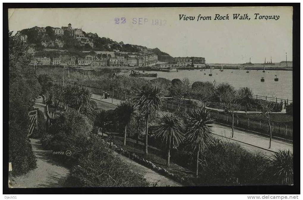 View From Rock Walk, Torquay - 1912 - Torquay