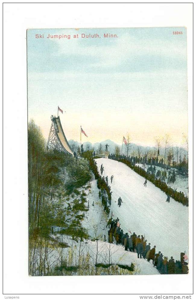 OLD FOREIGN 5266 -USA - MN - SKI-SPORT - SKI JUMPING AT DULUTH, MINN - Sonstige & Ohne Zuordnung