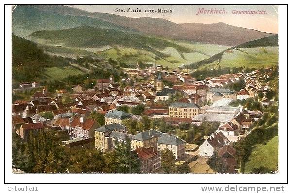 SAINTE MARIE AUX MINES (MARKIRCH)   -   * VUE GENERALE *   -     Editeur : Emil  HARTMANN. De Strasbourg   N°51 - Sainte-Marie-aux-Mines