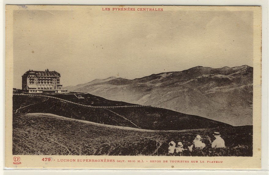 SUPERBAGNERES -  Vue Sur L'hôtel De Superbagnères, Carte Animée -  Ed. LF,  N° 479 - Superbagneres