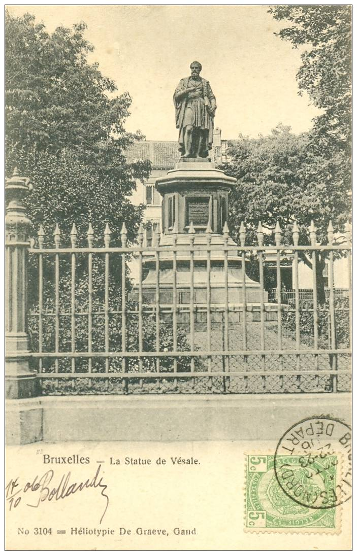 Bruxelles   La Statue De Vésale       (6857) - Monumentos, Edificios