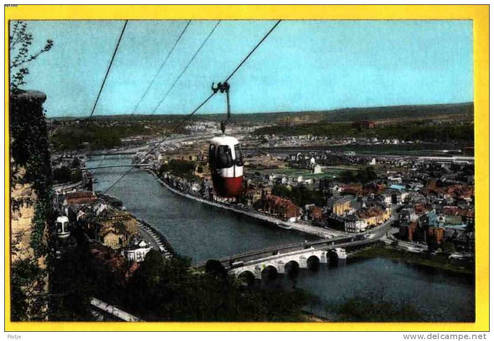 * Namur - Namen (La Wallonie) * (Artcolor Bruxelles) La Meuse Et Panorama Vers Jambes, Téléférique, Lift, Kabelbaan - Namur