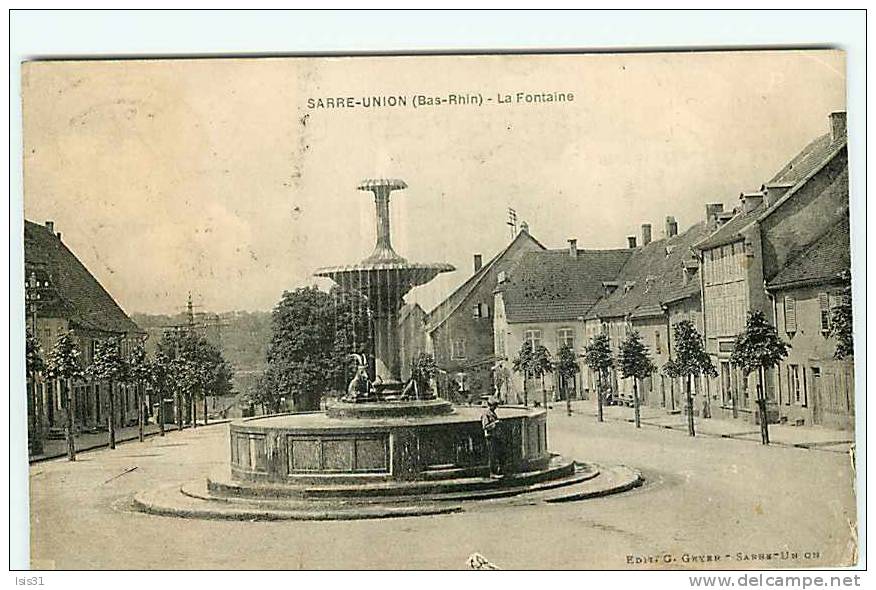 Dép 67 - Fontaines - Sarre Union - La Fontaine - état - Sarre-Union