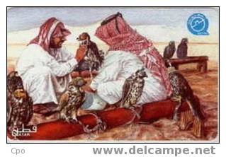 # QATAR 25 Falcons - Internet Qatar 30 -oiseaux,birds-   Tres Bon Etat - Qatar