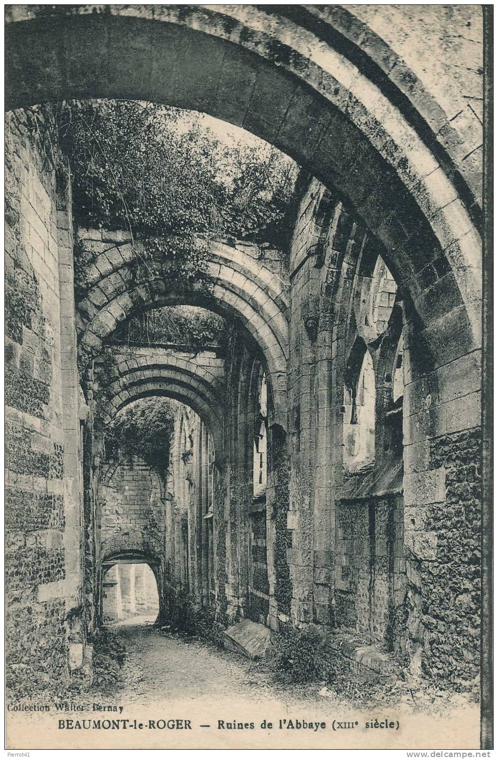 BEAUMONT LE ROGER. Ruines De L'Abbaye - Beaumont-le-Roger