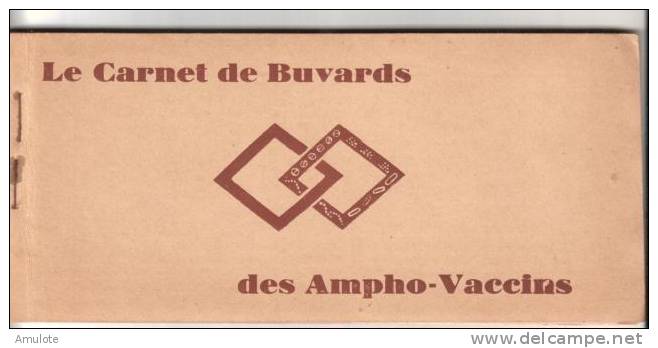 Carnet De 7 Buvards Des AMPHO-VACCINS  Ronchese NICE - Matériel Médical & Dentaire