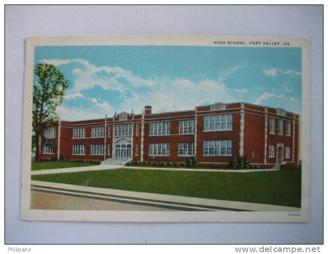 High School  Fort Valley Ga  Vintage Wb - Autres & Non Classés