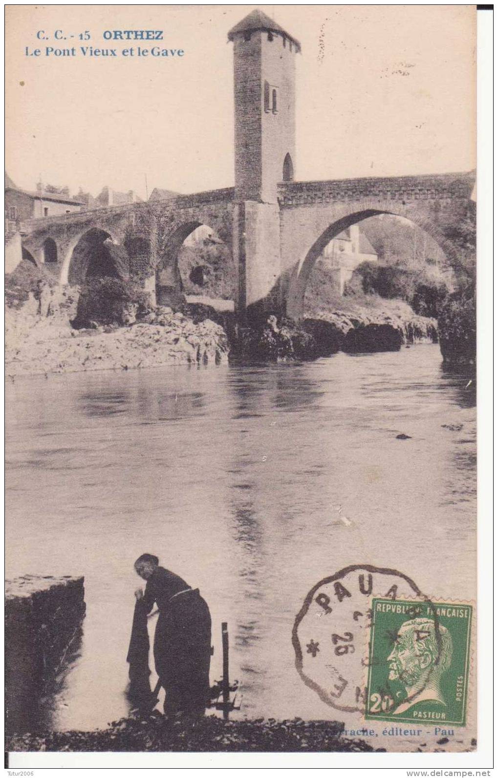 64  Pyrénées-Atlantiques  - Orthez  -  Le Pont Vieux Et Le Gave - Orthez