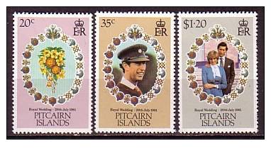 P3899 - BRITISH COLONIES PITCAIRN Yv N°202/04 ** MARIAGE ROYAL - Pitcairn Islands