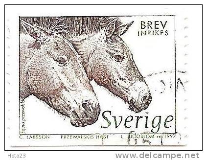 (!) Sweden  Animal Stamp  Horse  1997y   Used  (0) - Gebruikt