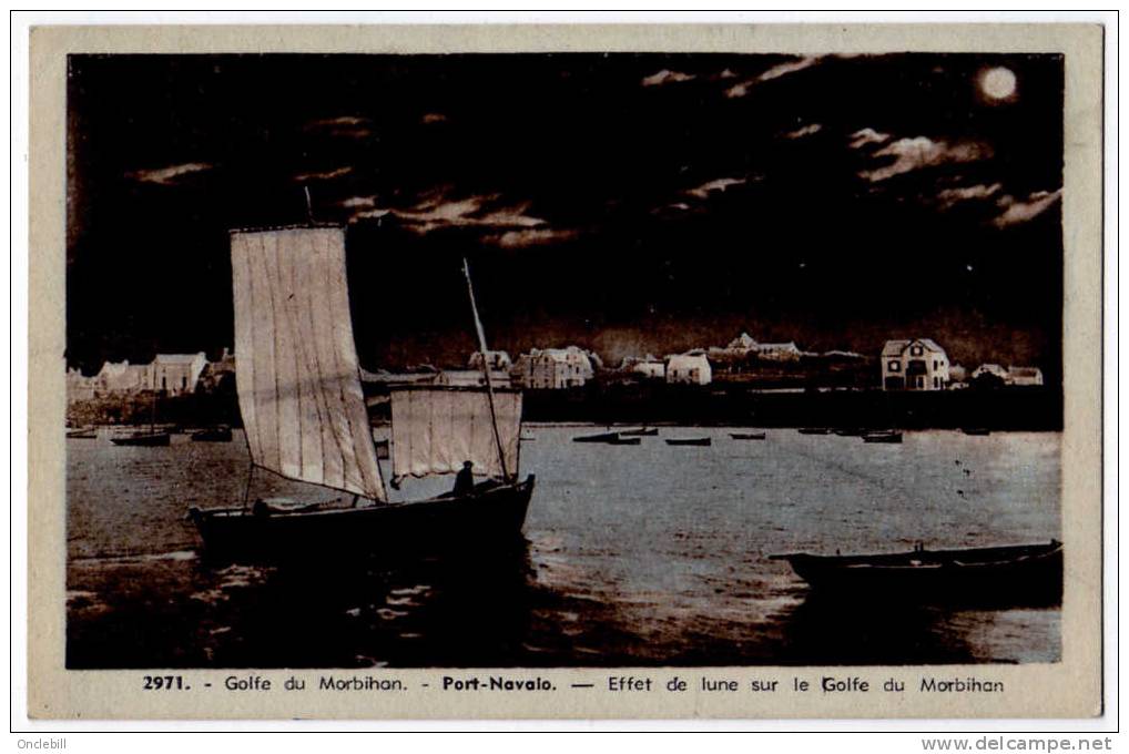 Port Navalo   Carte à La Lune 1947 état Superbe - Autres & Non Classés