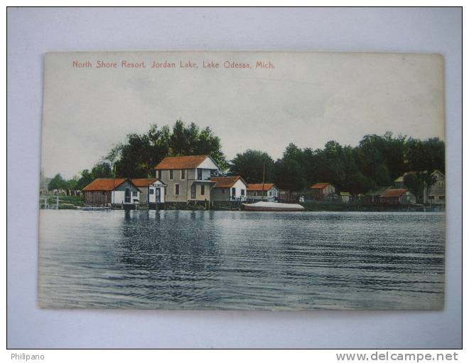 North Shore Resort Jordon Lake, Lake Odessa Mi   Circa 1907 - Autres & Non Classés