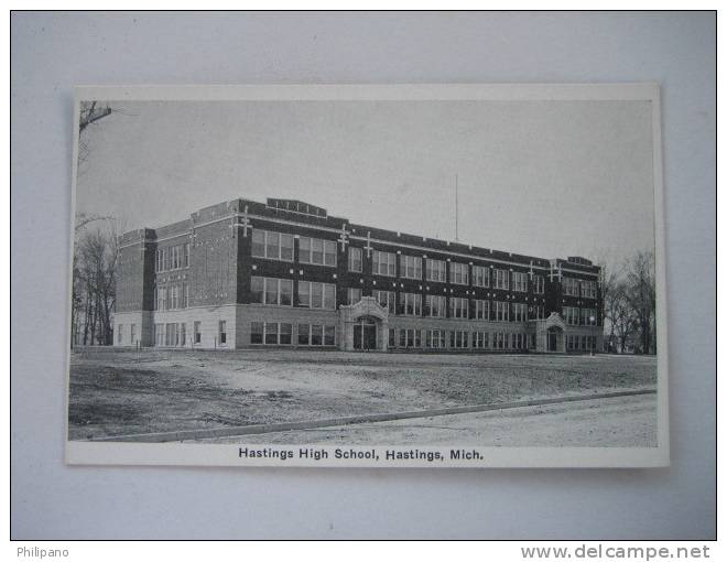 Hastings MI   Hastings High School   Vintage Wb - Sonstige & Ohne Zuordnung