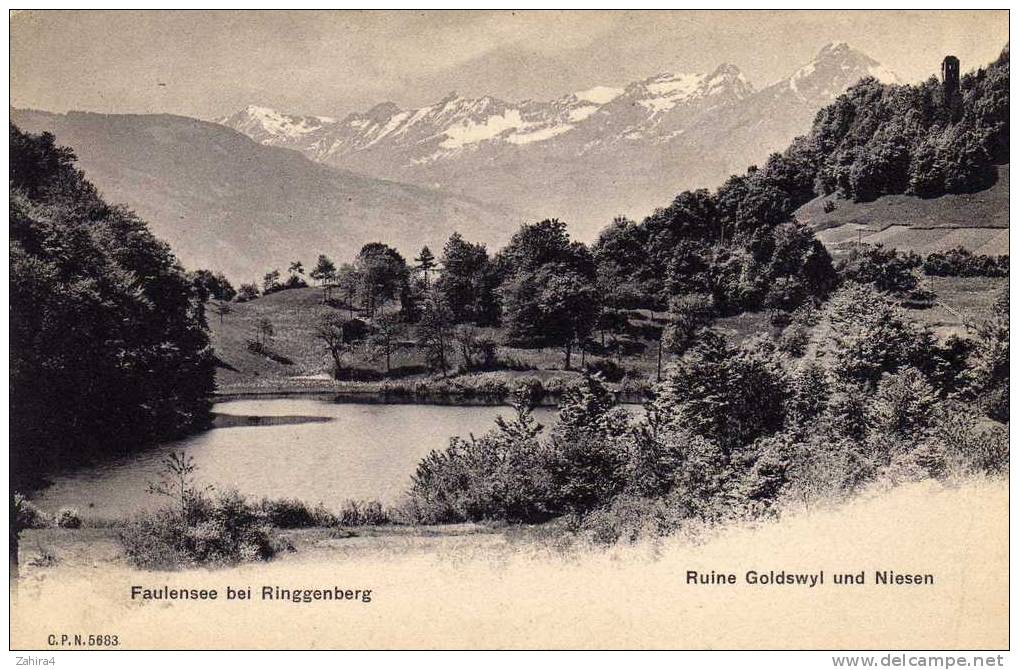 Faulensee Bei Ringgenberg  -  Ruine Goldswyl Und Niesen - Ringgenberg