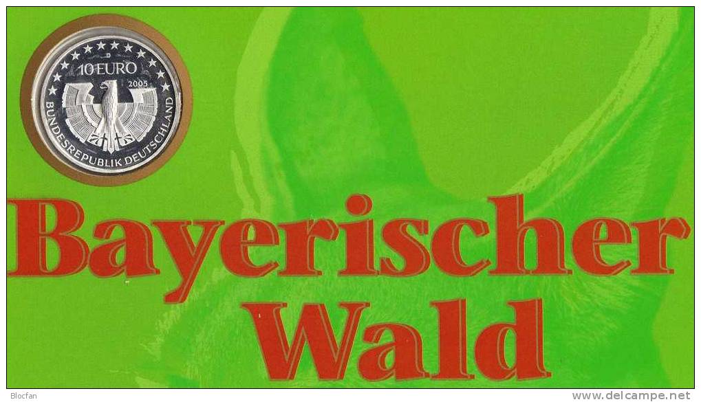 Bayrischer Wald Numisblatt Deutschland 1/2005 2452 KB SST 26€ Moose Farne Felsen Nationalpark Coins Document Of Germany - Allemagne
