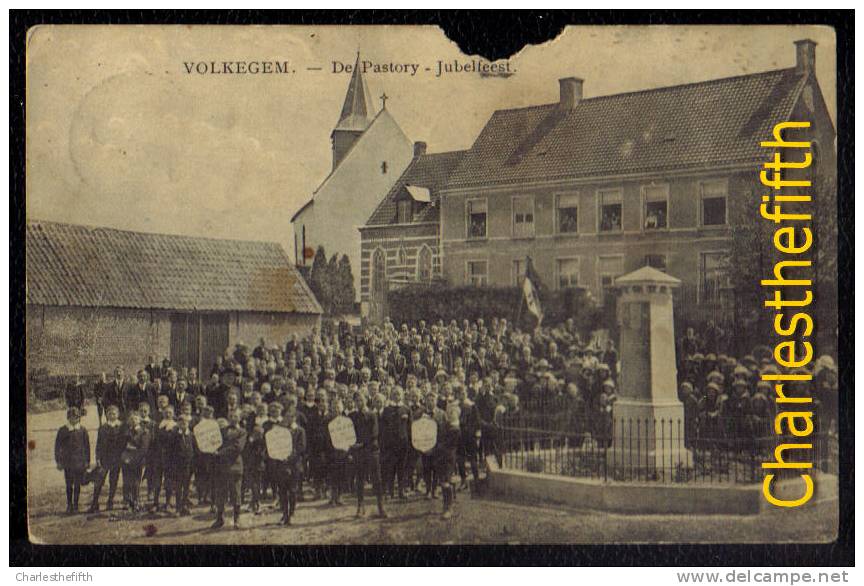 ZEER ZELDZAME ** VOLKEGEM ( Bij Oudenaarde ) - De Pastorij - Jubelfeest ** Stukje Uit Maar O Zo Zeldzaam !!! édit. Saia - Autres & Non Classés