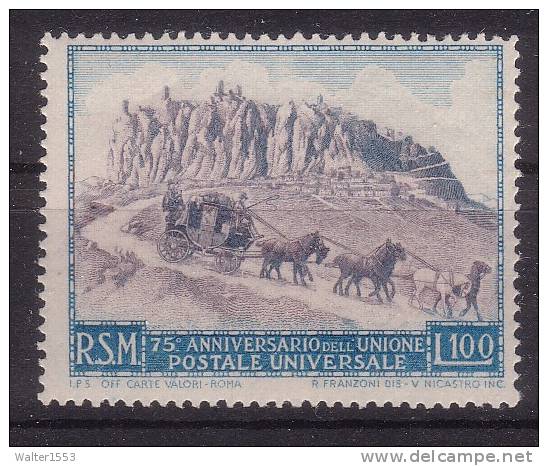 SAN MARINO 1949 UPU  INTEGRA ALTA QUALITA' ** MNH - Unused Stamps