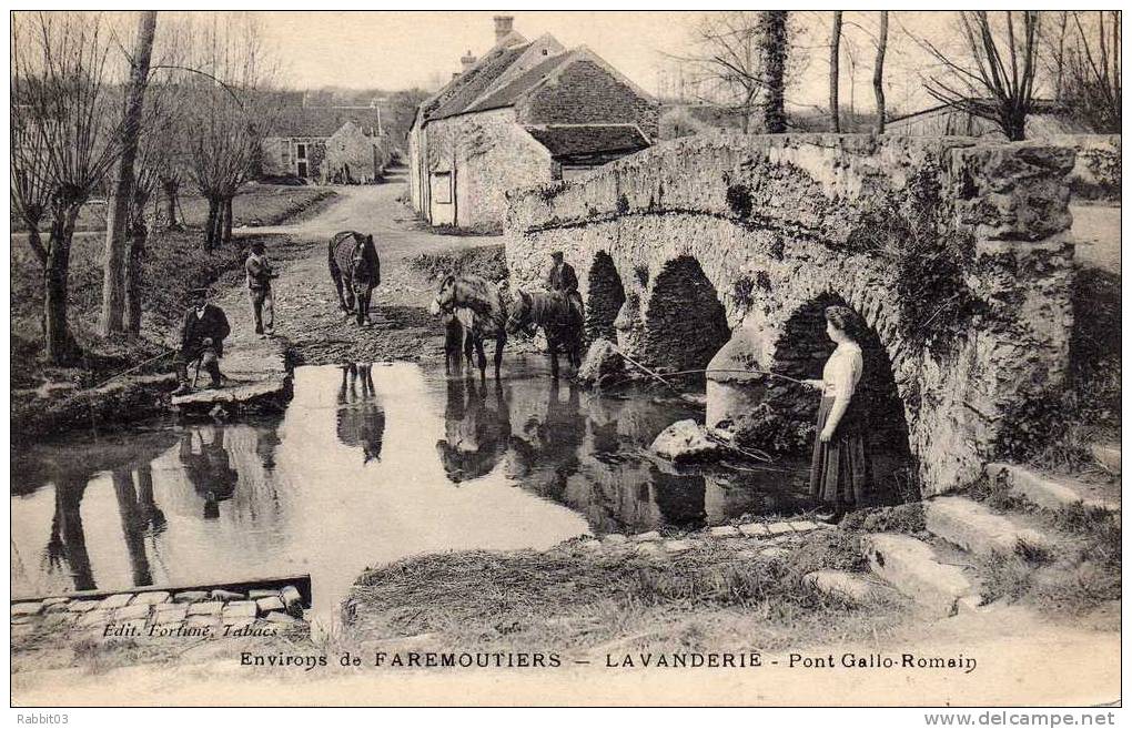 S1    -  982    -   Environs  De  FAREMOUTIERS    -   ( 77 )    .    LAVANDERIE  -   Pont  Gallo - Romain  .   . - Faremoutiers