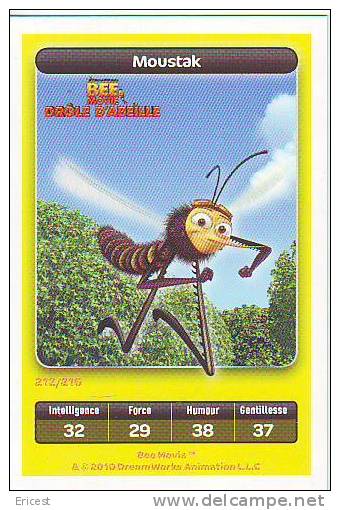 CARTE CARREFOUR DREAMWORKS BEE MOUSTAK 212/216 BON ETAT - Altri & Non Classificati