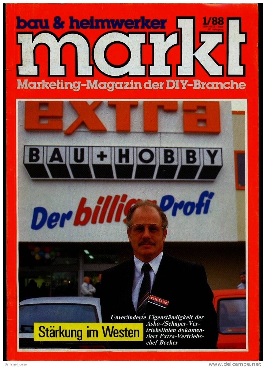 Bau & Heimwerker Markt  ,  Marketing Magazin Der DIY - Branche  , Vom Januar 1988 - Sonstige & Ohne Zuordnung