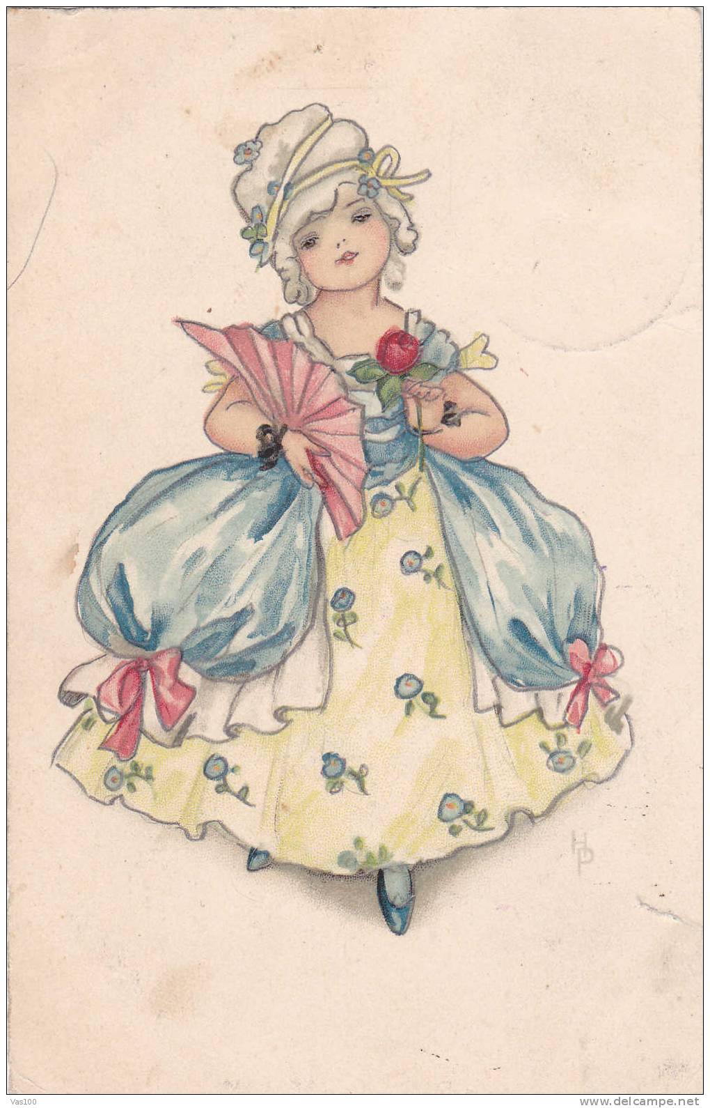 Nr. 2829 Cpa Illustrateur Collection M & B Holiday Girl, Original Vintage - Ante 1900