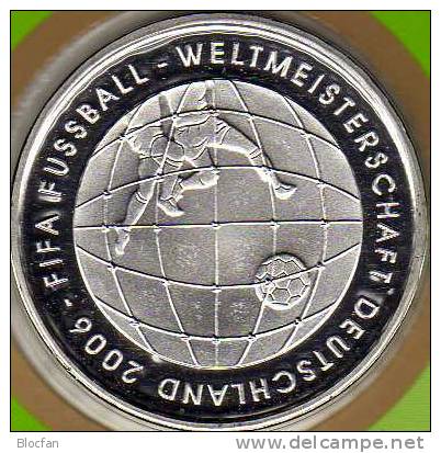 Fussball-WM 2006 Numisblatt 2005 Deutschland Mit 2439-40 Im 10-Block SST 40€ Flutlicht Globus Spielszene Goleon Soccer - 2006 – Germany