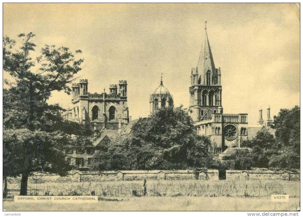 Britain United Kingdom - Oxford, Christ Church Cathedral Old Real Photo Postcard [P1533] - Oxford