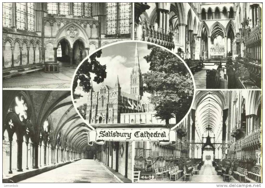 Britain United Kingdom - Salisbury Cathedral, Wiltshire Old Real Photo Postcard [P1534] - Salisbury