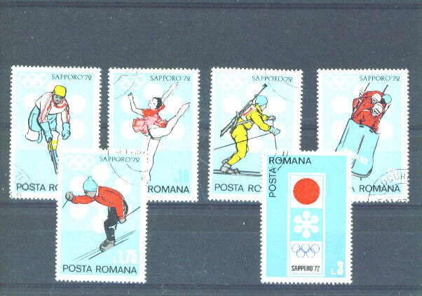 RUMANIA - 1971 Winter Olympics FU - Gebruikt