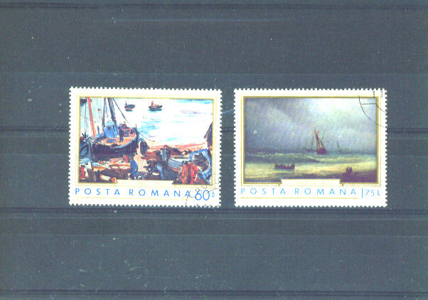RUMANIA - 1971 Marine Paintings FU - Gebruikt