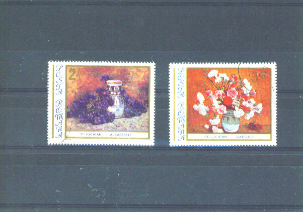 RUMANIA - 1976 Floral Paintings FU - Gebruikt