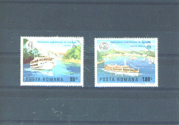 RUMANIA - 1977 Danube Navigation FU - Gebruikt