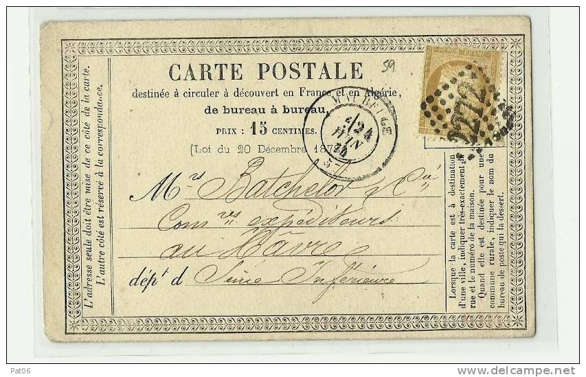 NORD ( 57 )       MAUBEUGE - Cartes Précurseurs